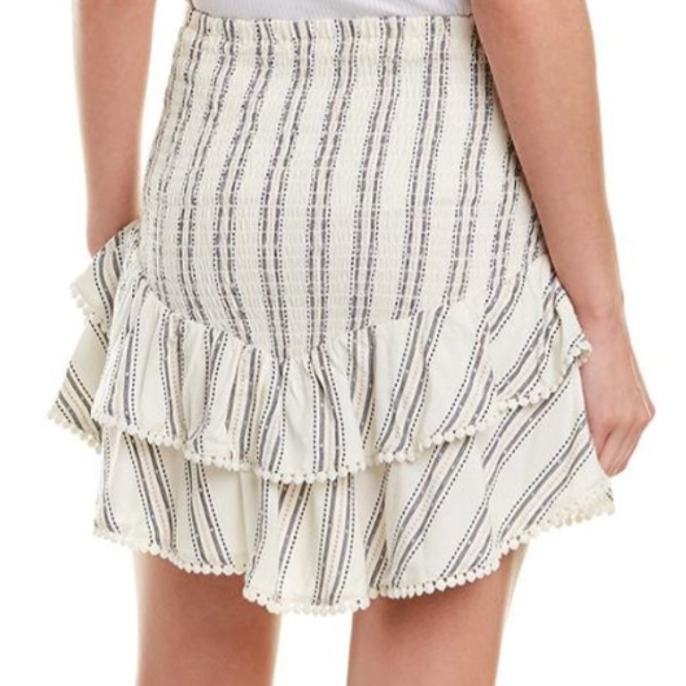 Stripe Ruffle Mini Skirt - Picture 2 of 2